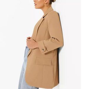 COPY - Tan Tailored Boyfriend Blazer